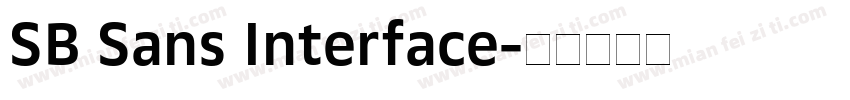 SB Sans Interface字体转换